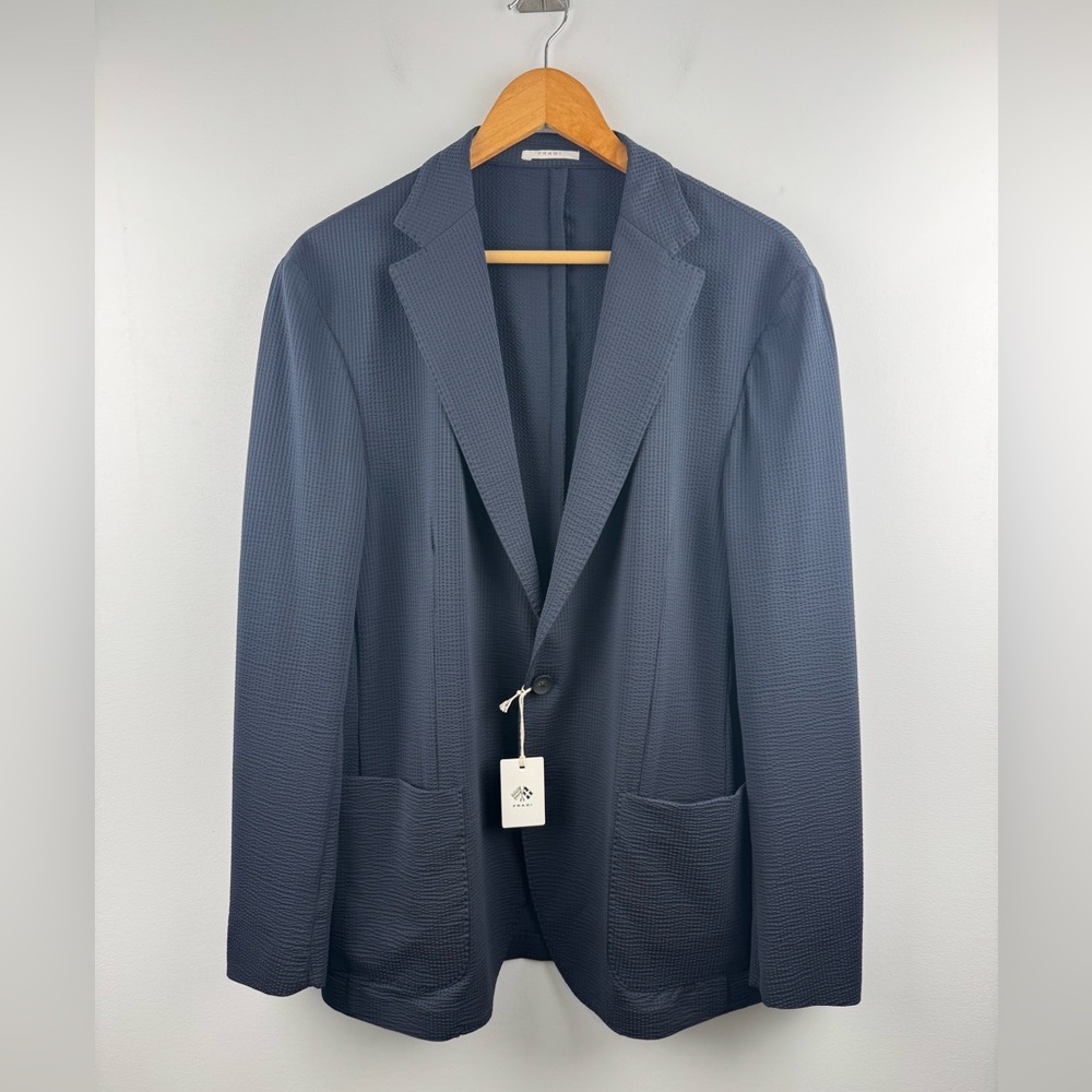 NWT Fradi Men Navy Blazer Size 42R *flawed‎